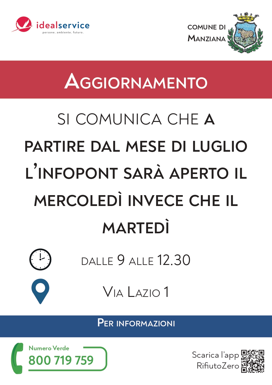 Idealservice cambio orario luglio 2025