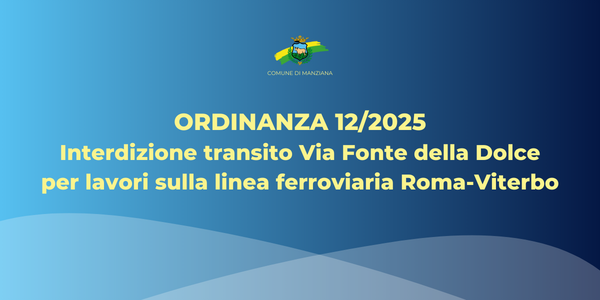Ordinanza 12/2025